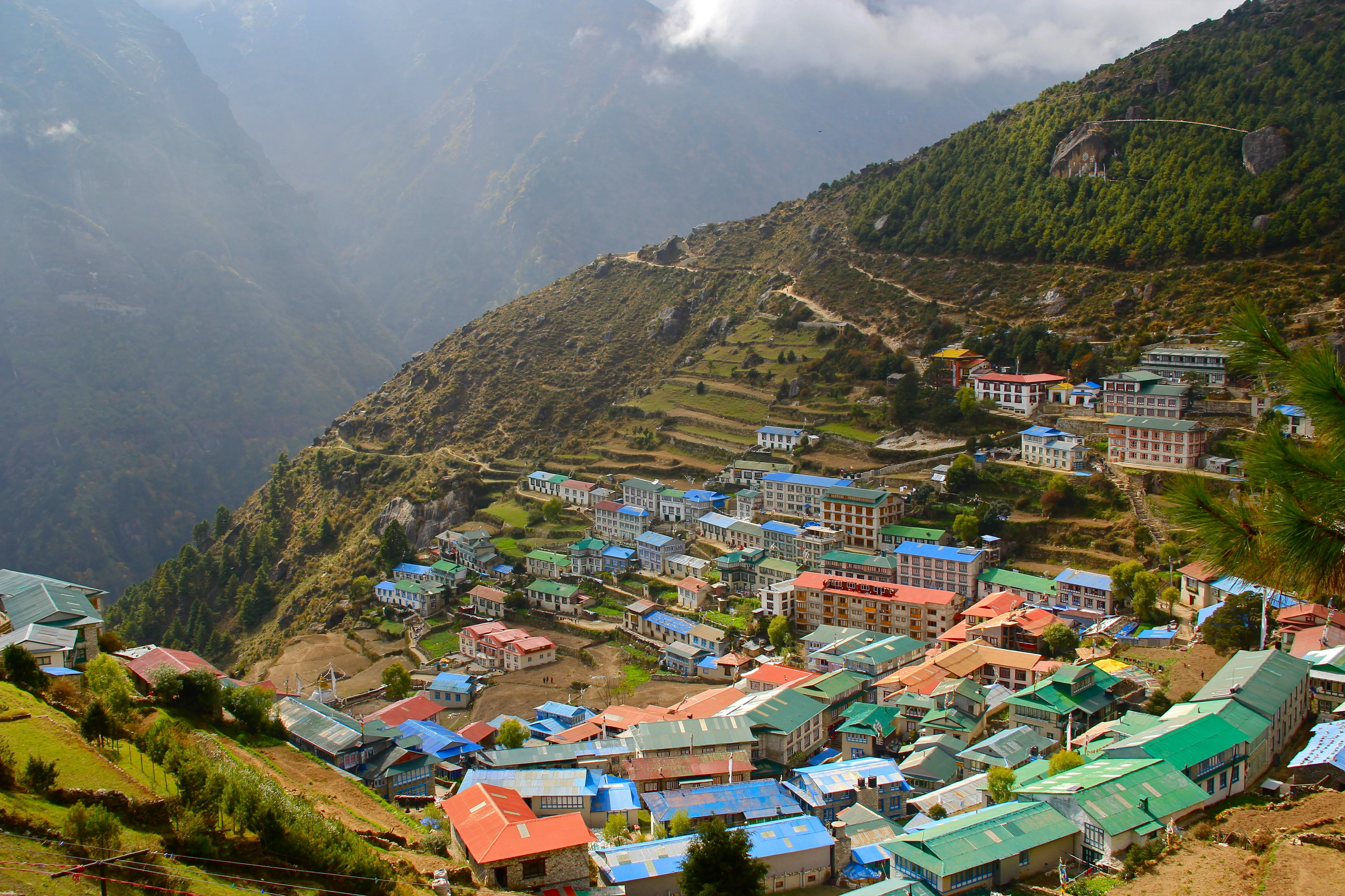 Trekkers training for Everest Base Camp conditions